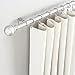 Amazon Basics Adjustable Curtain Rods for Windows, Round Finials, 1-Inch Rod, 36