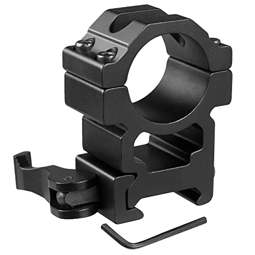 KEENZO 2 Pcs Scope Rings, High Profile 1 Inch 25.4mm / 30mm Rifle Scope Rings,Scope Mount Rings Universal Barrel Scope Mount fits 20mm Rail (KC12_25.4mm_Quick Release)