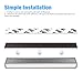 OJA Rechargeable Motion Sensing Cabinet Light, Handmade Aluminun Alloy USB Closet Lights, Magnetic Stripe Stick-on Anywhere Hallway Light for Closet, Attics, Hallway, Washroom, Corridor