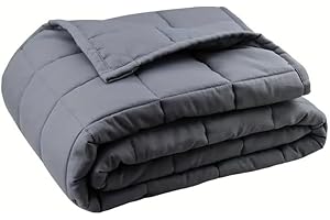 Weighted Blanket 10lb 4.5kg Twin Size, Soft Cooling Weighted Blanket for Adults and Kids, Breathable Comfort Blanket with Pre