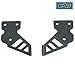 EAG Black 22 inch LED Bar Mounting Brackets- Pair Fit for 97-06 Wrangler TJ Hood