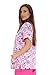Just Love Women's Scrub Tops / Scrubs - Medium - Pink Flower,Pink Flower,Medium