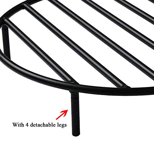 onlyfire Round Fire Pit Grate with 4 Legs for Outdoor Campfire Grill