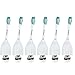 Genkent Replacement Toothbrush Heads for Philips Sonicare E-Series HX7022/66, fits Advance, Elite, Essence and Xtreme Clean Sonicare Brush Handles,6 Pack