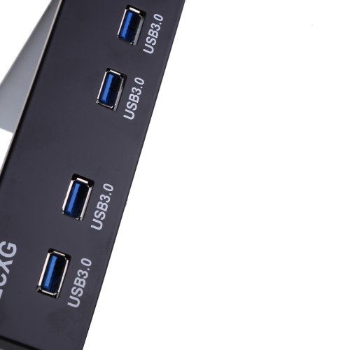 ttnight 5.25 inch USB 3.0 Front Panel Floppy Disk Bay 4 Ports Hub Bracket Cable