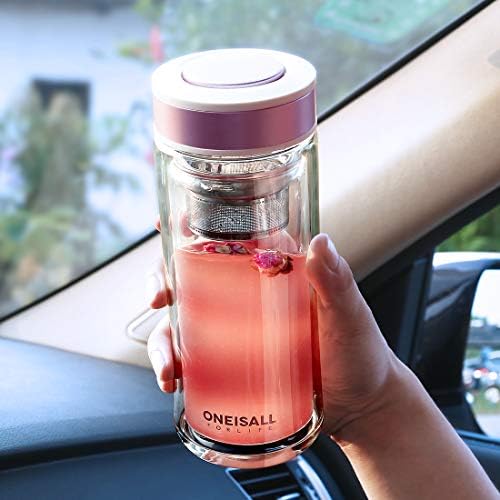 Oneisall 水筒 ボトル ガラス水筒 耐熱ガラス 480ml 透明 二重ガラス ボトル ケータイマグ 茶こし付き 男女兼用 贈り物 直飲み ピンク B07qfvdxny 2 039円 人気海外一番 100 品質保証 全品送料無料 即日出荷 Sale開催中