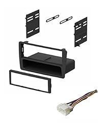 ASC Audio Car Stereo Dash Kit y mazo de cables para instalar un Aftermarket Single Din Radio para 2001 2002 2004 2004 2005 Honda Civic (excluye los modelos SI y SE)