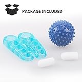 Gel Toe Separator & Stretcher Toe Spacers Rubber Hammer Toe Correctors 1 Yoga Toe Massage Ball + 2 Gel Toe Caps + 2 Toe Stretcher Used for Men and Women Foot Pain Relief Fighting Bunions Relaxing Toe