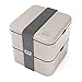 monbento MB Square Bento Lunch Box, Gray