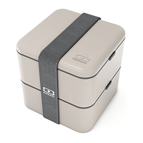 Monbento mb square bento box, grey