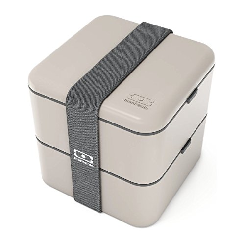 monbento 1200 03 010  MB Square Bento Box, Grey