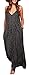 Tuesdays2 Women V-neck Polka Dot Print Spaghetti Strap Boho Long Maxi Chiffon Dresses
