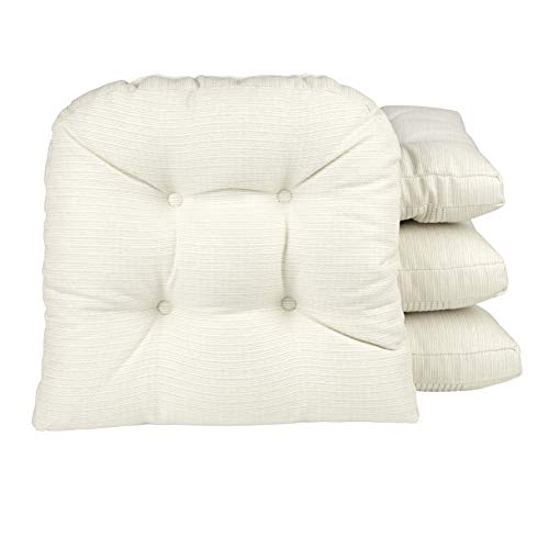 Klear Vu Gripper Overstuffed Universal Non-Slip Dining Chair Cushions for Kitch…
