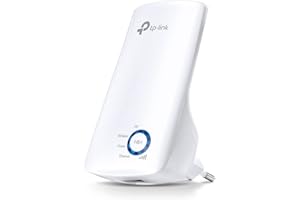 Repetidor de sinal Wi-Fi TP-Link TL-WA850RE Wireless N 300Mbps, compacto, expansor de sinal, adaptador de wireless, App Tether, Controle de Leds, Branco