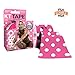 KT Tape Pro Kinesiology Therapeutic Sports Tape, 20 Precut 10 inch Strips, Latex Free, Water Resistance, Pro & Olympic Choice, Pink Polka Dots, 20 Strips