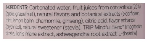 TRIP ELDERFLOWER MINT FUNCTIONAL WATER, 12 FZ