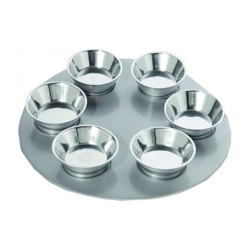 Yair Emanuel Seder Plate in Silver Anodized Aluminum