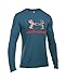 Under Armour Men's Camo Fill Logo LS T-Shirt, Slate Blue/Volcano, X-Large