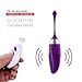 Tongue Clitoral Finger Vibrator with Wireless Remote Control -YTOY Silicone Love Egg Rechargeable Whisper G-Spot Dildo Stimulator 12 Vibration Modes Adult Oral Sex Toys for Women or Couples (Purple)thumb 1