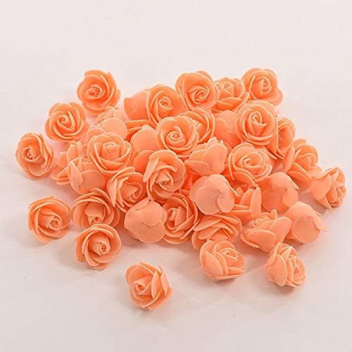 XINGKEJI 144 PCS PE Artificial Rose Mini PE Foam Rose Flower Pe Roses Artificial Flowers Wedding Bride Bouquet Pe Foam DIY Party Festival Home Decor Garland Wreaths Flowers (#06)
