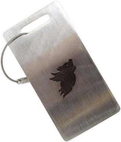 Flying Pig Stainless Steel Luggage Tag, Luggage Tag