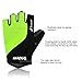 Trideer Ultralight Cycling Gloves (Half Finger) – Breathable Lycra & Anti-Slip Shock - Absorbing Silica Gel Grip, Mountain Road Bike Gloves Men/Women