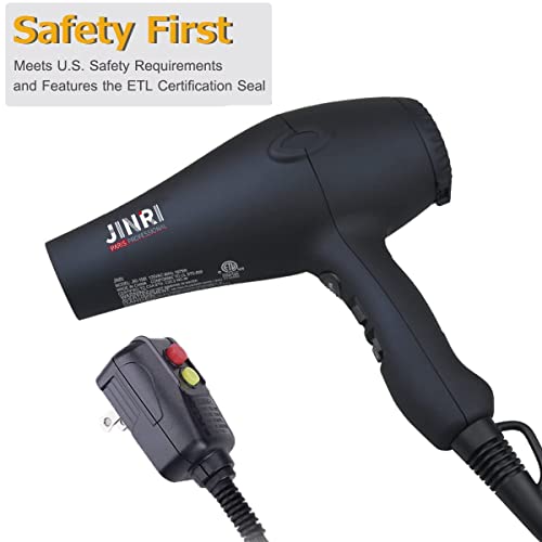 Professional Salon Grade Hair Dryer, Fast Drying 1875w Ionic Blow