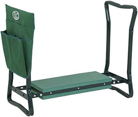 Folding Garden Kneeler Gardener Kneeling Pad Soft Cushion Bench Seat Stool Pouch