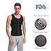 HOPLYNN Men Sauna Vest for Weightloss, Neoprene Waist Trainer Hot Corset Compression Sweat Vest Body Shaper, Zipper Slimming Tank Top Workout Shirt