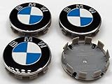 Cear bics Set of 4 Pieces 68mm Center Wheel Hub Caps for BMW - Applicable to BMW All Models Wheel Center Caps Emblem