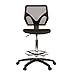 Cool-Living Mesh Armless Fixed Upright Adjustable Height Drafting Chair, Black