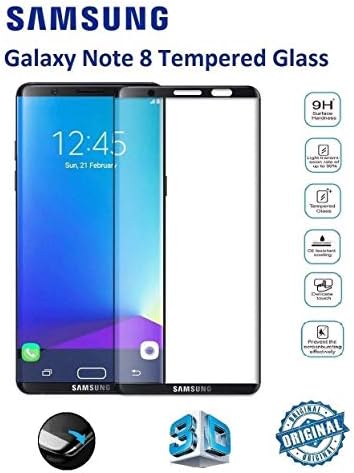 Shopure Samsung Galaxy Note 8 Tempered Glass Full Body Coverage Edge-to-Edge Anti-Glare Anti-Fingerprint with Installation Kit