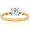 Naava femme 18 carat (750) Or jaune Gold Princesse j Diamant FINERING