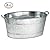 Galvanized Steel Oval Beverage Tub