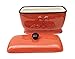 ACK Tuscany Colorful Hand Painted Fleur De Lis Burnt Orange Bread Container, 82075