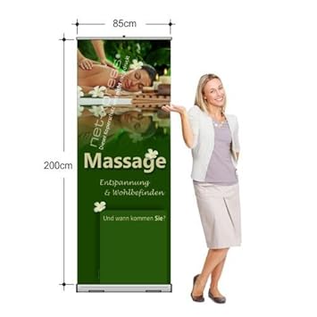 Roll Up Banner Massages For Massage Practice 85 X 200 Cm Amazon
