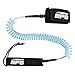 BPS 10' Coiled SUP Leash with Waterproof Phone Bag - Light Blue