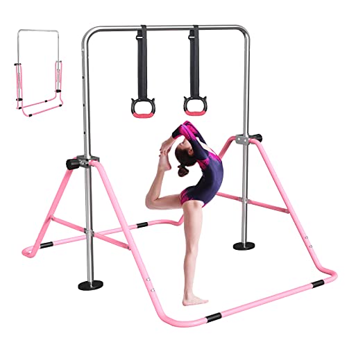 FBSPORT Gymnastikstange Kinder Reckstange Indoor Outdoor Höhenverstellbar