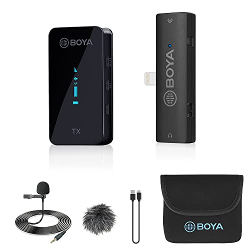 BOYA by-XM6 S3 Wireless Lavalier Microphone for iPhone... en promo sur Amazon