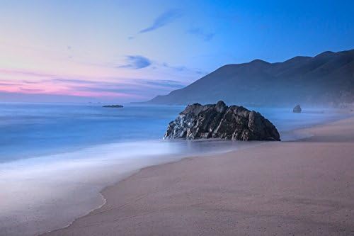Big Sur Photography Art Print - Picture of California Coast as Mist Rolls In Beach and Ocean Home Decoration 5x7 to 30x45
