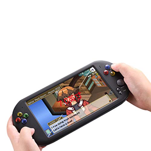 Basde Handheld Game Console Kids Adults, New X16 Large Screen 7inch HD Handheld Arcade Game Nostalgic Contra Game Console Home Travel Portable Gaming System Childrens Tiny Toys