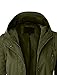 LE3NO Womens Military Anorak Safari Jacket with Pockets,L3NWJC872_OLIVEGREEN,Medium