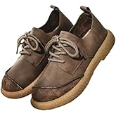 Men's Classic Fashion Sneakers, Boat Shoes Low Top Round Toe Genuine Leather Casual Shoe, Stylich and Comfortable Men Dress Shoes