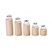 Bocar Natural Wood 5 PCS Cylinder Ring Display Stand (MT-5Z)