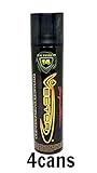 4 cans of Vector Premium 320ml 14x Filtered Refined Butane Fuel by KGM Vector