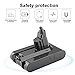 Energup Replacement 3800mAh Dyson V6 Battery 21.6V Li-ion Battery for Dyson Battery DC59 DC58 DC61 DC62 595 650 770 880 vtc4 Dyson Battery