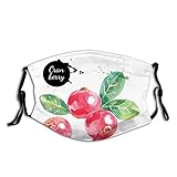 Activated carbon filter mask，Watercolor Cranberry