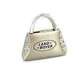 Land Rover Purse Shape Keychain W/6 Swarovski Crystals