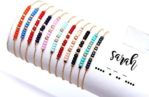 Morse Code Personalized Name Bracelet