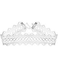 Juego de 10 gargantillas de encaje blanco para mujer y niña, de LINKY